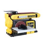 Woodskil 4.5-Amp Belt Disc Sander Combo, 4 x 36 in. Belt and 6 in. Disc Sander with 3/4HP Motor, Belt Sander for Woodworking with Base, Bench Sander Upgraded Model