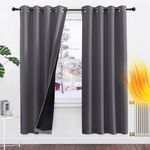 PONY DANCE Grey Blackout Curtains f