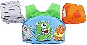 Body Glove Paddle Pals Life Jacket - The Safest Patented U.S. Coast Guard Approved Kids Swim Vest 33-55 LBS - Monster Pack