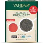 VAHDAM, Original English Breakfast Black Tea Leaves (500g) 250+ Cups | Non GMO, Gluten Free | Strong, Robust & Aromatic Loose Leaf Tea | FTGFOP1 Long Leaf Grade | Vacuum Sealed