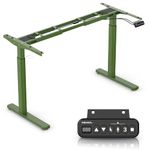 INMAKER Standing Desk Frame, Standing Desk Legs Dual Motor, 2 Height Version Adjustable Sit Stand Desk Base, Electric Stand Up Desk Frame (Frame Only)