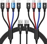 Multi Charging Cable 2Pack 4FT 4 in