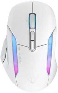 Turtle Beach Kone II Air - Souris Gaming RGB Ergonomique sans Fil,Bbatterie 350h, Capteur Optique 26 000 DPI, 21 Entrées Personnalisables, Molette 4D Free-Spin - Blanc