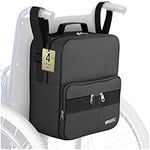 iMedic Deluxe Wheelchair Bag, Black Wheelchair Backpack for Back of Chair with Dimensions of H37 x W33 x D18cm, Storage Bag for Electric Wheelchairs & Mobility Scooters