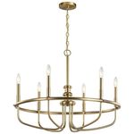 KICHLER Capitol Hill 22" 6 Light Chandelier in Classic Bronze