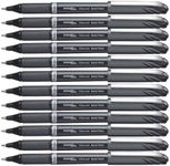 Pentel EnerGel Liquid Gel Pen 1.0mm Bold Nib Capped Black Ink, Box of 12 Pens (BL30-A)