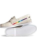 Sperry Unisex-Adult Authentic Original 2-Eye Boat Shoe, White Multi, 4 Women/4 Men