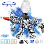 Electric Gel Ball Blaster, High Speed Automatic Splatter Ball Blaster with 60000+bullet and Goggles, Rechargeable Splatter Ball Toys for Outdoor Activities Shooting Game Party Favors，water bullet.