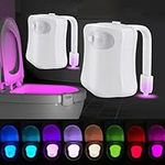 2Pack Toilet Night Light, 8 Colors 