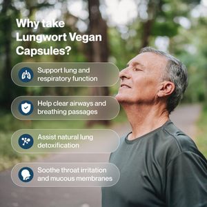 Hepatica Lungwort Capsules 2000mg – Herbal Supplement