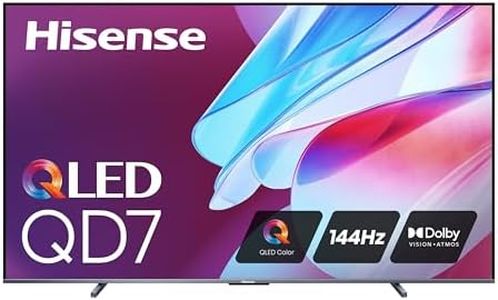 Hisense 100-Inch Class QD7 Series QLED 4K UHD Google Smart TV (100QD7N, 2024 Model) - QLED, Native 144Hz, Motion Rate 240, Direct Full Array, Game Mode Pro, Alexa Compatibility