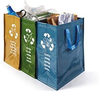 Perfetto Contenitore 3 Scomparti Ricicla Bag, 22 + 26 + 20 x 35 x 49 cm