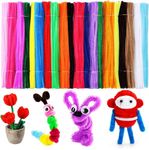 Caydo 1000 Pieces Pipe Cleaners Assorted 20 Colors Chenille Stems Bulk for Kids Art and Crafts Projects and Decorations(6 mm x 30 cm)