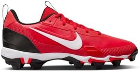 Nike Force Trout 9 Keystone Baseball Cleats (FB9728-001, Black/White-Anthracite-Cool Grey), Scarlet | White, 12