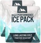 Arctic Zone High Performance Ice Pack for Lunch Boxes, Bags, or Coolers, Set of 2-250 Grams Each