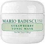Mario Badescu Strawberry Tonic Mask - Refreshing & Brightening Clay Mask - Refines & Cleanses Dull Skin & Clogged Pores - Face Skincare Rich in Vitamin C & Folic Acid, 2 Oz