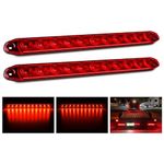 Nilight 2PCS 16Inch 11 LED Red Trailer Light Bar for Park Stop Turn signals Tail Brake Light DOT Compliant IP65 Waterproof Truck Trailer Marker ID Bar, 2 Years Warranty