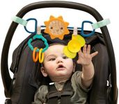 Infantino Sensory Travel Bar - Engaging Activities for Car Seats & Strollers, Promotes Sensory Development, Easy to Install & Durable