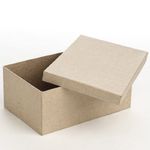 Set of 4 Ready to Decorate Rectangle Paper Mache Boxes