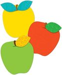 Carson Dellosa 36pc Colorful Apple Bulletin Board Cutouts, Red, Yellow, Green Apples Bulletin Board Decorations for Bulletin Board, Cubbies, Locker Decor, Back to School Bulletin Board Classroom Decor