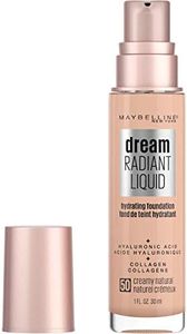 Maybelline New York Dream Radiant Liquid Hydrating Foundation with Hyaluronic Acid - Creamy Natural 50