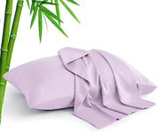 BEDELITE Cooling Pillowcases Light Purple 20 x 40Inches