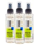 L'Oréal Paris Studio Line Invisi Fix Liquid Gel Mineral Spray Long Lasting 24h No Residue Hold 5 Strong - 3 Bottles of 150ml