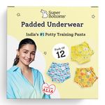 superbottoms Unisex-Baby Cotton Potty Training Pants (Pack of 12) (SBSU-EX-12PACK-SIZE0_Explorer_Multicolor_Size 0 (9-12M))