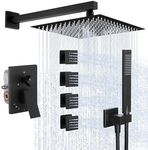 KES Black Shower Faucet Set Shower