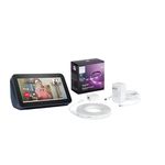 Echo Show 5 + Philips Lightstrip Base Kit | Deep Sea Blue