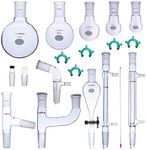 Laboy Glass Organic Chemistry Kit 24/40 Lab Glassware Set Apparatus 19pcs