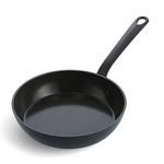 GreenPan Craft Healthy Ceramic Non-Stick 24 cm Frying Pan Skillet, Egg Pan, PFAS-Free, Metal Safe, Cast Stainless Steel Handle, Induction Suitable, Oven Safe, Black