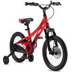 Royalbaby Explorer Aluminum Kids Bike 16 Inch Bicycle Front Shock, Training Wheel for Boys Girls Ages 4-8 Years, Red