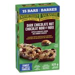 NATURE VALLEY - FAMILY PACK SIZE - Dark Chocolate Nut Granola Bars, Loaded with Chocolate Chunks, Pack of 15 Granola Bars, Made with Whole Grain Oats, No Artificial Colours, No Artificial Flavours