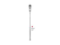 TEKTON 3/8 Inch Drive x 12 Inch Flex Head Quick-Release Bent Handle Ratchet | SRH33112