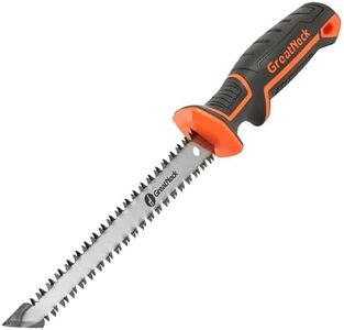 GreatNeck 74030 6 Inch Double-Edged Jab Saw, Drywall Saw, Wallboard Tools, Anti-Slip Rubber Handle, Fast and Efficient Multi-Directional Wall Cutting Tools
