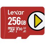 Lexar 256GB Play microSDXC Memory Card, UHS-I, C10, U3, V30, A1, Full-HD & 4K Video, Up to 160/100 MB/s, Expanded Storage for Nintendo-Switch, Gaming Devices, Smartphones, Tablets (LMSPLAY256G-BNNNU)