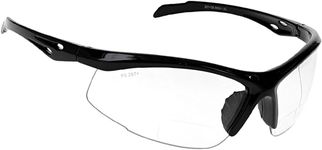 Bifocal Safety Glasses - Safety Glasses with Readers for Healthcare, Woodworkers, Motorcyclists, Workshop - Ansi Z87+ (Clear, 3.00 Diopter)