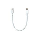 HomeSpot Short USB C to Lightning Cable 8 inch Apple MFI Certified Fast Charging Cord with Power Delivery for iPhone 13/12 Pro/Pro Max, iPad Air, AirPods Pro [1 Pack White]