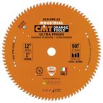 CMT 219.090.12 Industrial Sliding Compound Miter and Radial Saw Blade, 12" x 90 Teeth 4/30A ATB+1TCG Grind with 1" Bore, PTFE Coating