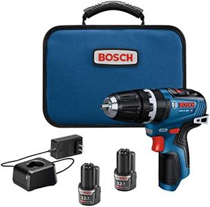 Bosch GSB12V-300B22 12V Max Brushless 3/8 In. Hammer Drill/Driver Kit with (2) 2.0 Ah Batteries