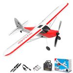 VOLANTEXRC RC Plane Trainer Sport Cub 4CH Remote Control Airplane with Prop Saver, 6-Axis Gyro Stabilizer & 3 Modes to Fly, Radio Controlled Aircraft RTF for Beginners & Adults (500mm,Red)