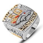 AJZYX Replica 50th Championship Ring 2015 Denver Broncos Collectible Jewelry Souvenir Rings for Fans Size 11