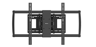 QualGear Heavy Duty Full Motion TV Wall Mount for 60"-100" Flat Panel and Curved TVs, Black (Qg-TM-092-Blk) [UL Listed]