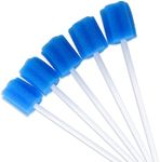 50 Pieces Disposable Oral Swabs Bulk Mouth Sponge Stick Swabsticks Unflavored for Elderly Kids Adults Mouth & Gum Cleaning