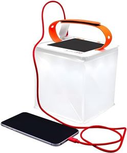 LuminAID 2-in-1 Solar Camping Lantern and Phone Charger - Inflatable LED Lamp for Camping, Hiking and Travel - Emergency Light for Power Outages, Hurricane, Survival Kits - As Seen on Shark Tank