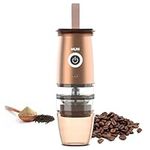 Mulli Portable Burr Coffee Grinder,Electric/Manual 2-in-1 Cafe Grind, Adjustable Burr Mill with 5 Precise Grind Setting for Drip/Espresso/PourOver and More