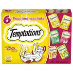 Temptations Adult Cat Treats Assorted Variety Pack, 510g (6x85g Pack)