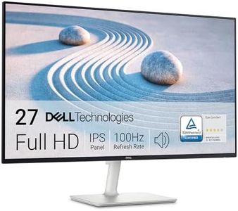 Dell S2725H 27" Full HD (1920x1080) Écran PC, 100Hz, IPS, 4ms, 99% sRGB, Haut-parleurs intégrés, Bords Ultra-Fins, 2X HDMI, Garantie 3 Ans, Blanc