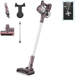 Eureka AK10 Pet Staubsauger Kabellos,450W Leistungsstarke Akku Staubsauger Tierhaare mit 60 Min Laufzeit & Touchscreen,Stabstaubsauger Ideal für Tierhaare,Hartböden,und Teppich